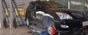 雷克薩斯RX350升級(jí)AP9040剎車套裝 雷克薩斯RX350改裝剎車套裝 6活塞卡鉗