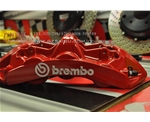 英菲尼迪FX35剎車改裝意大利brembo剎車套件，升級進口前六后四剎車卡鉗